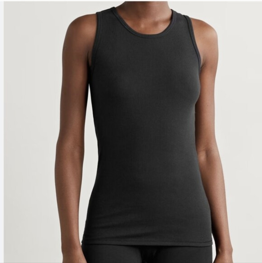 "SKIMS"Black Ribbed Tank Top-Small🖤